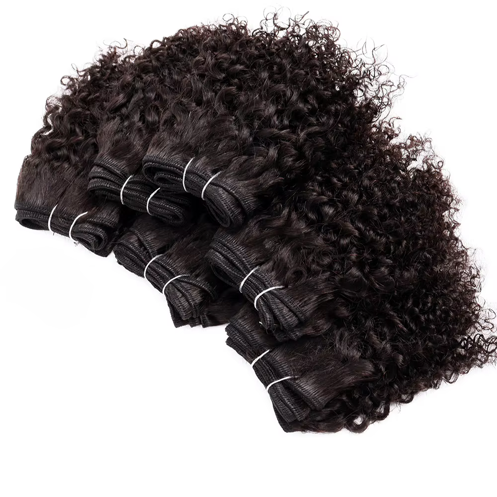 Tissage en lot brésilien naturel crépu bouclé
