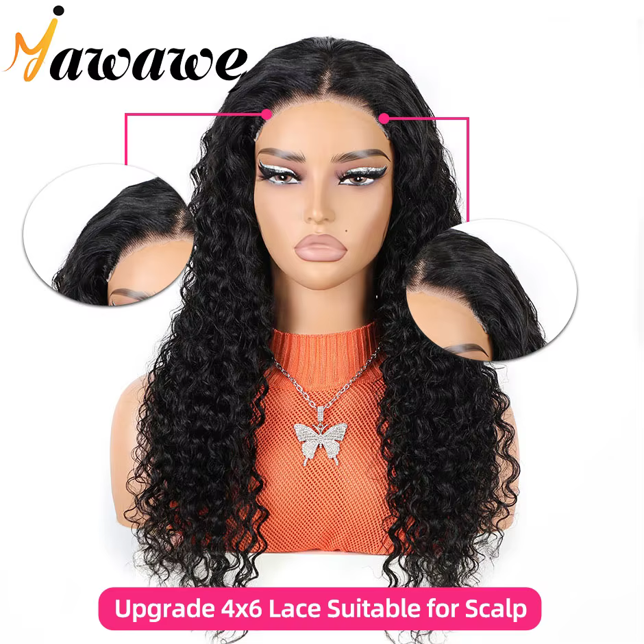 Perruque Yawawe Water Wave 6x4 sans colle