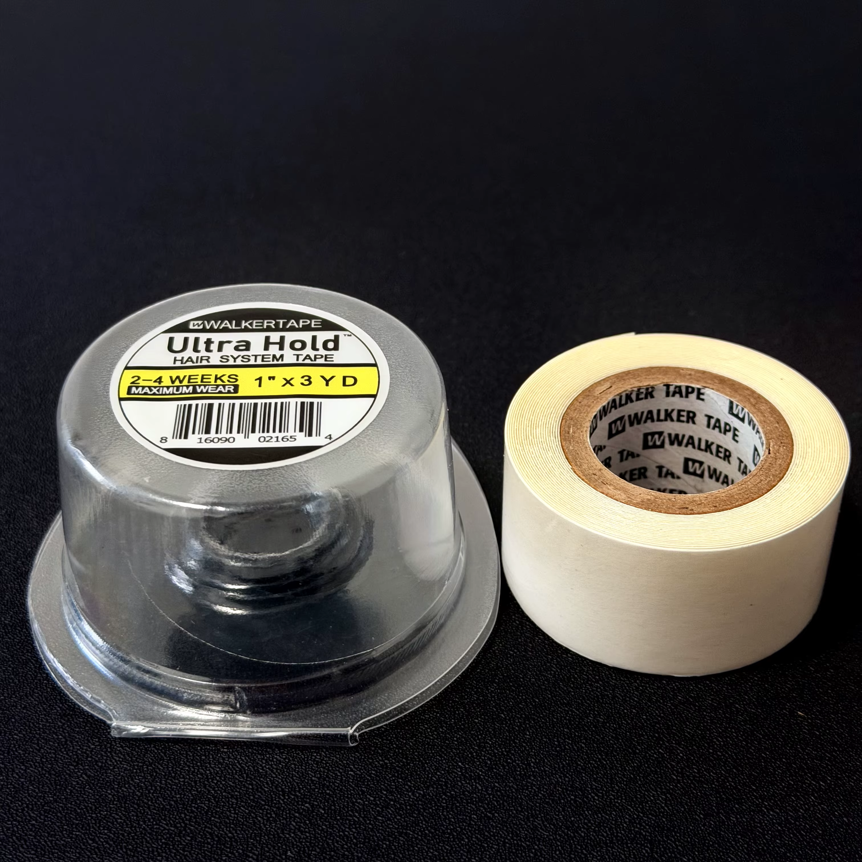 1 rouleau de ruban adhésif blanc super résistant de 0,8 cm/1,27 cm/2,5 cm x 3 yards, ruban adhésif double face pour extensions de cheveux/perruque en dentelle/toupet