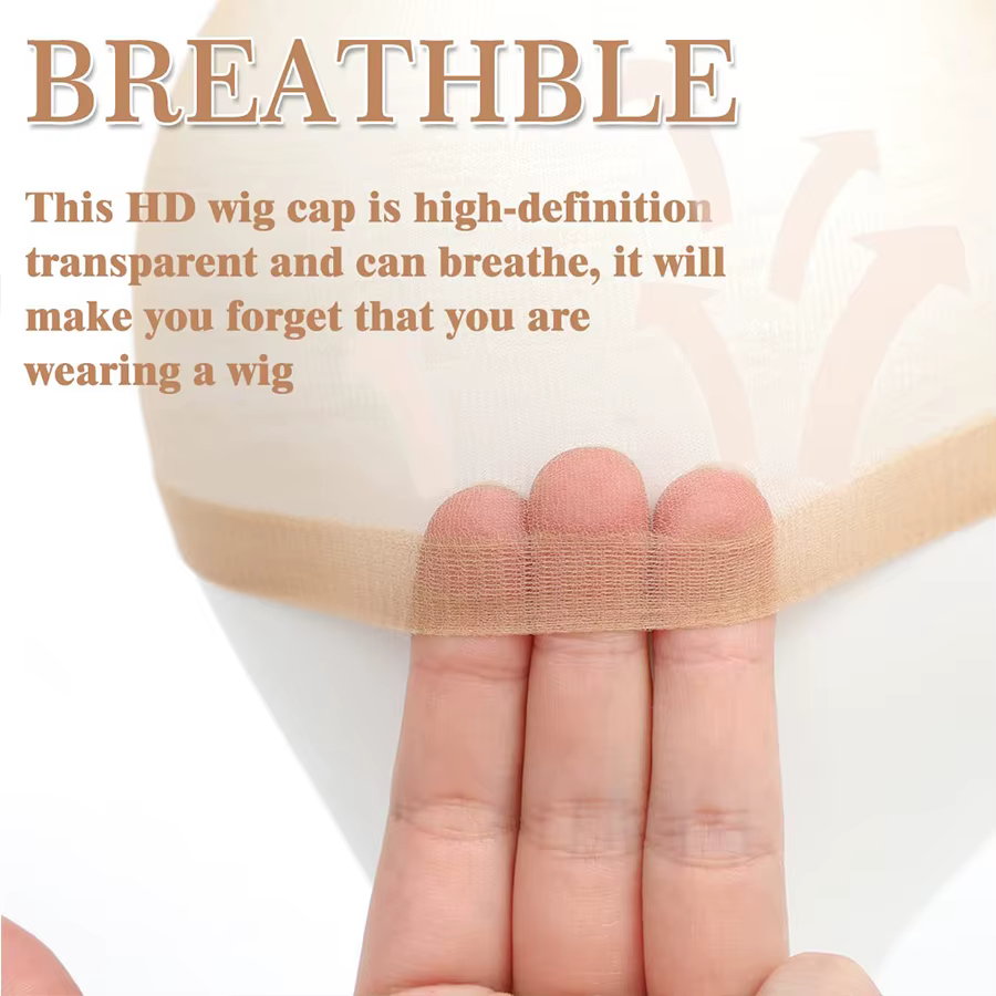 Gros HD perruque casquettes haute qualité Transparent HD filets à cheveux tissage Nylon extensible dentelle avant