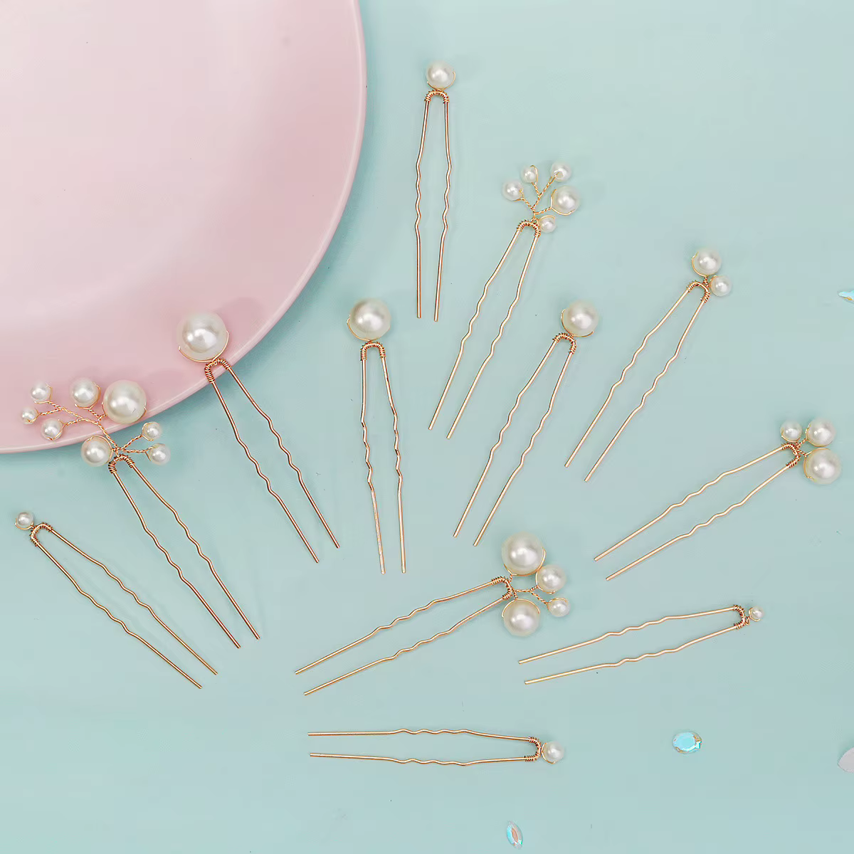 Bâtonnets de Cheveux en Forme de U
