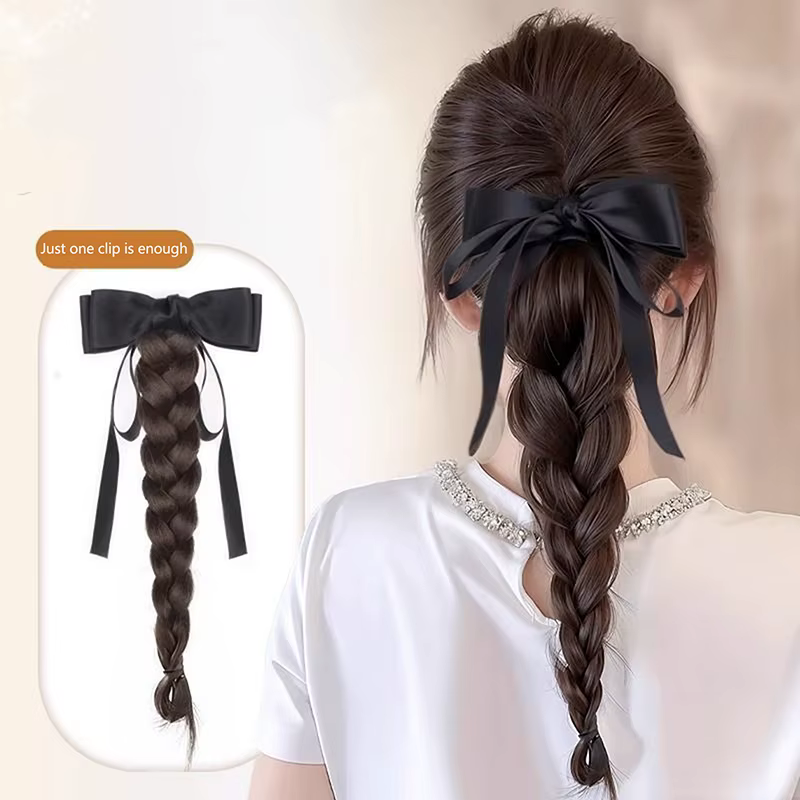 Extensions de queue de cheval avec nœud