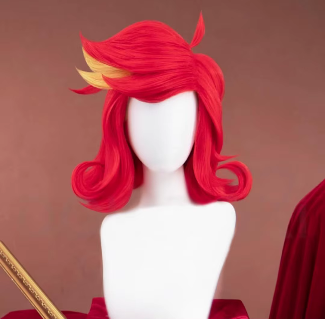 Cosplay Niffty perruque Anime fête Halloween noël carnaval perruque rouge