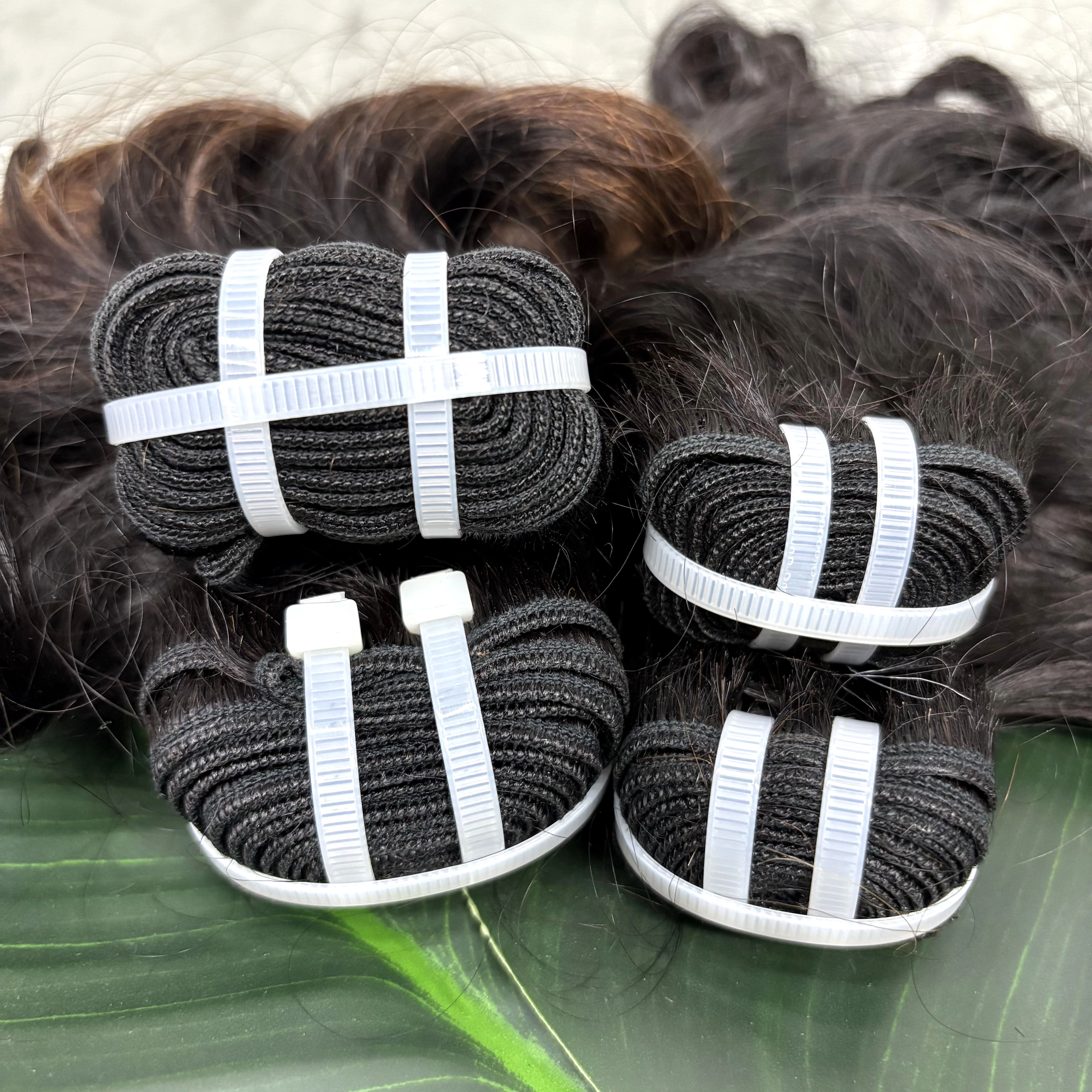 Extensions de cheveux humains naturels ondulés lâches 12A de 8 à 18 pouces