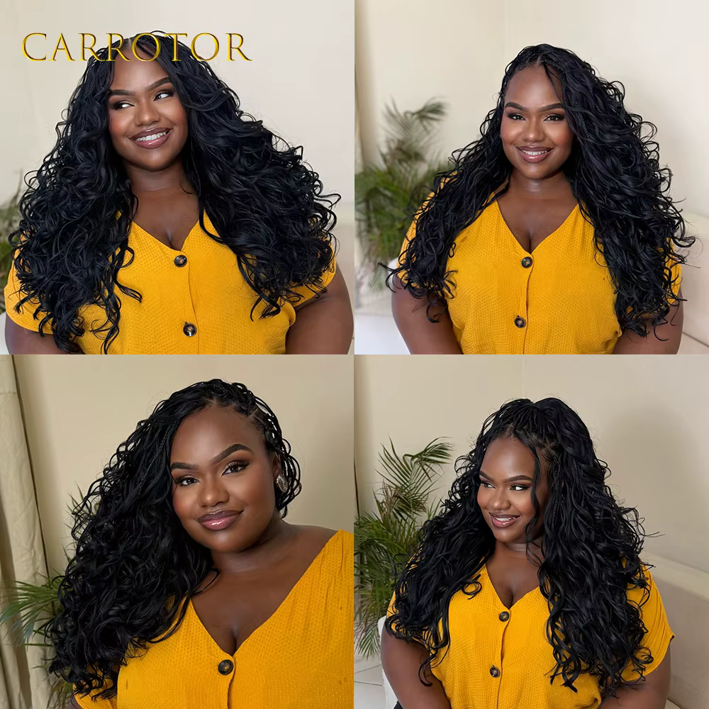 Extensions de cheveux au crochet sans nœuds pré-séparées