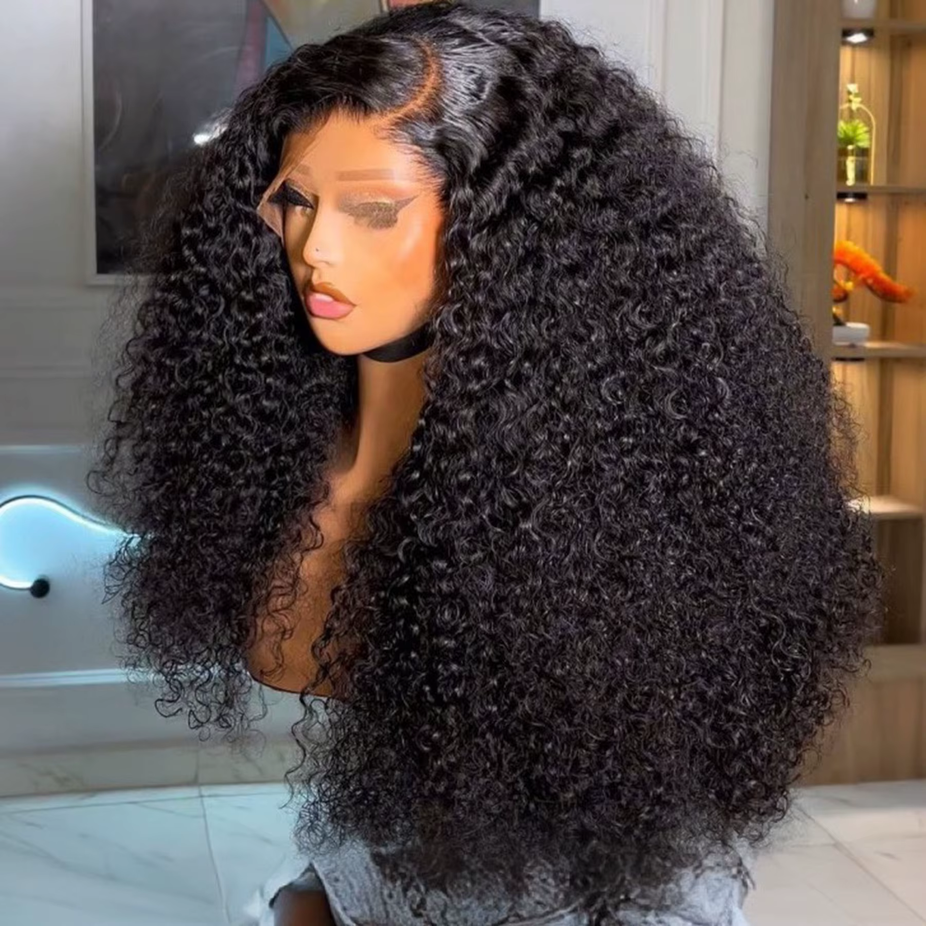 Perruque Lace Frontal Wig sans colle