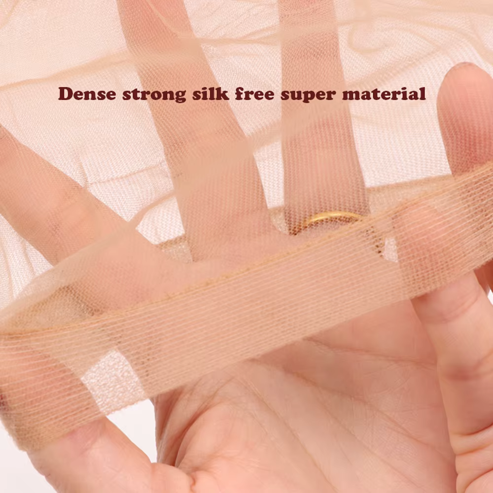 Plussign 2 pièces filet à cheveux Invisible HD bonnets de perruque pour perruques avant de dentelle