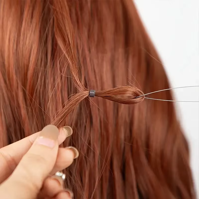 Kit d'outils pour extensions de cheveux avec micro-anneaux
