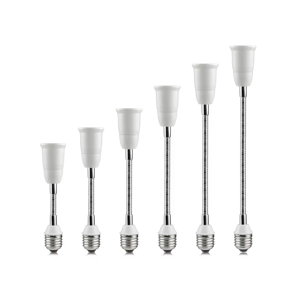 Prolongateur de douille d'ampoule, support de lampe à base rotative, convertisseur d'extension, 12 cm, 20 cm, 30 cm, 40 cm, 50cm