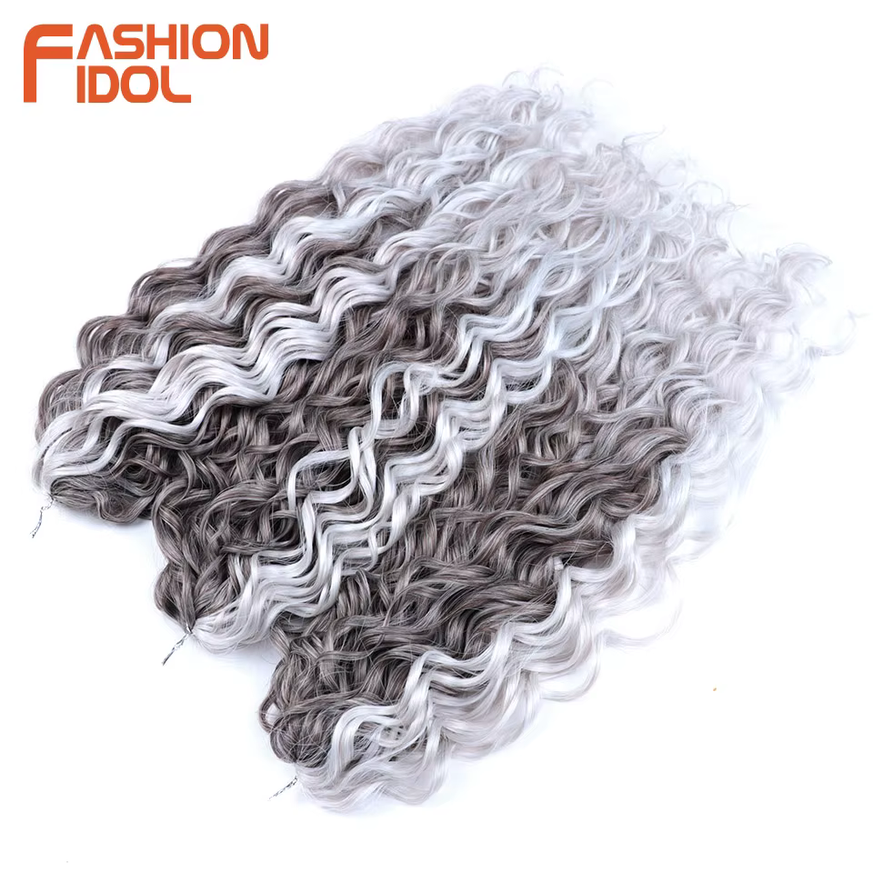 Jessica Hair 20 pouces profond ondulé torsion Crochet cheveux synthétiques Afro