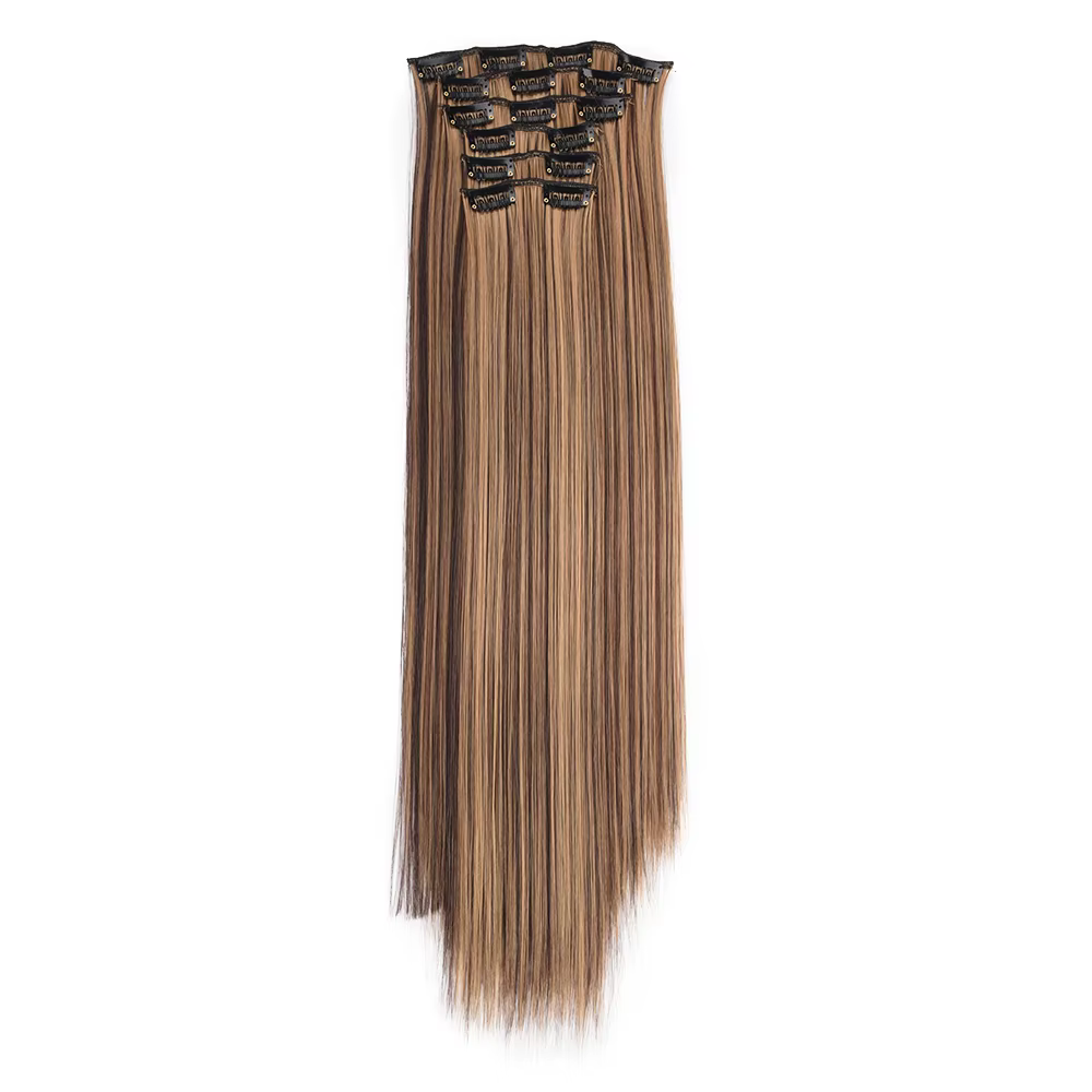 Jeedou 6 pièces/ensemble Extensions de cheveux à clips