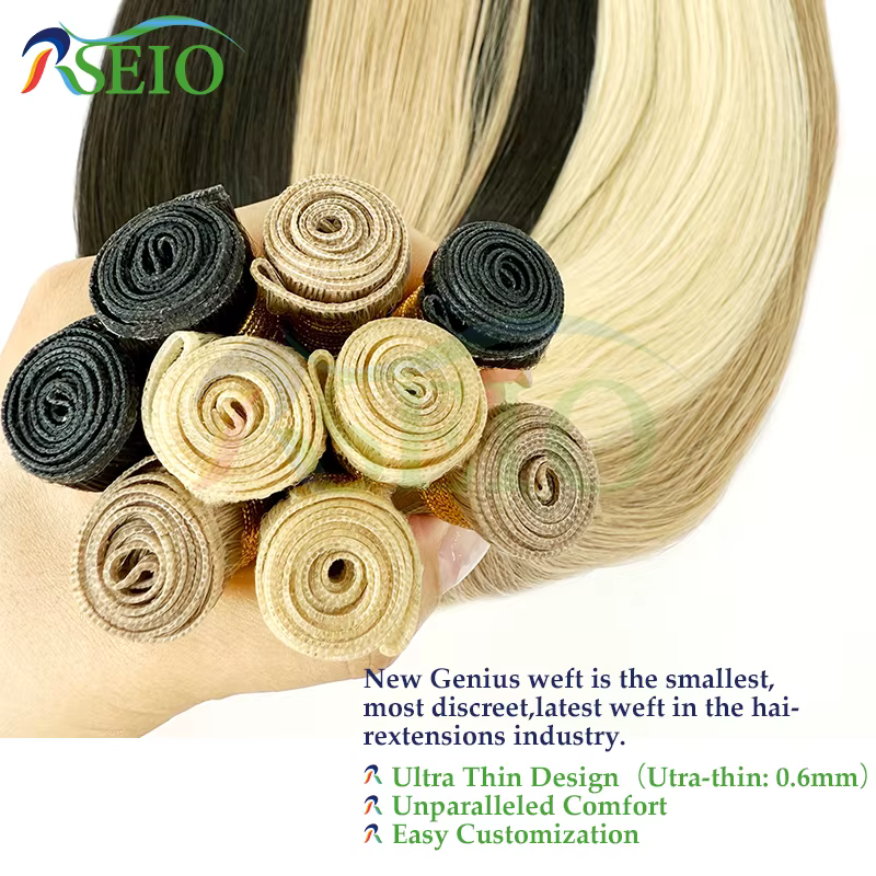 RSEIO Genius trames de cheveux humains paquets Remy Extensions