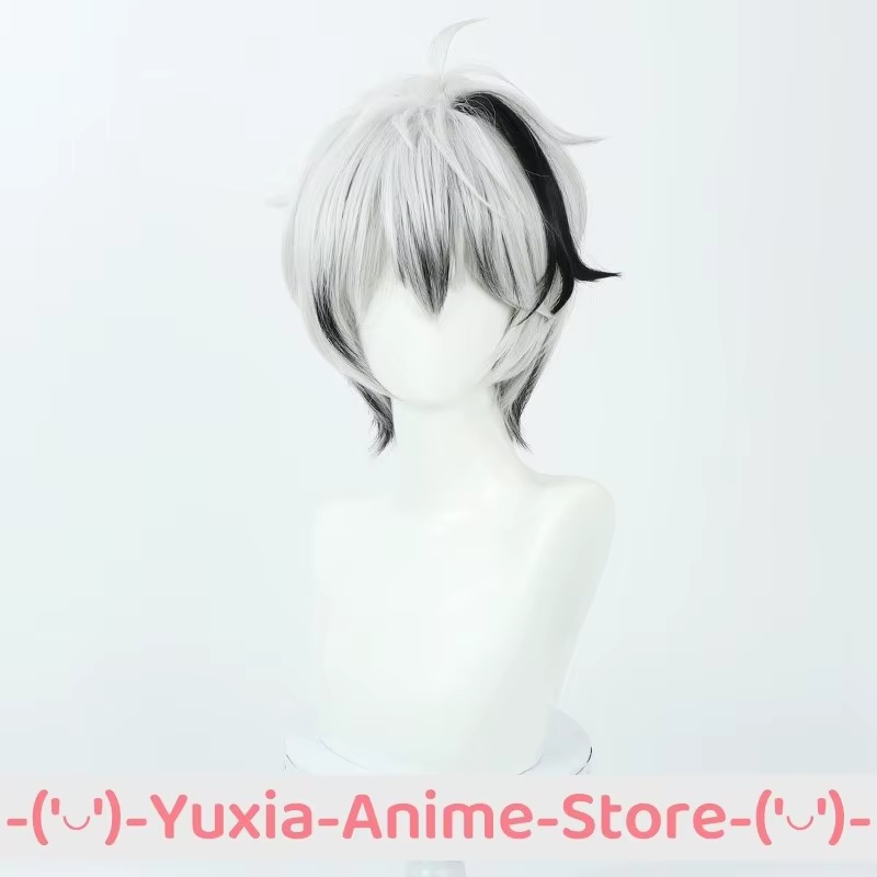 OCALOID V FLOWER V4 Cosplay perruque noir blanc Anime jeu Roleplay fête Costume accessoire perruques cheveux synthétiques fibre résistante à la chaleur