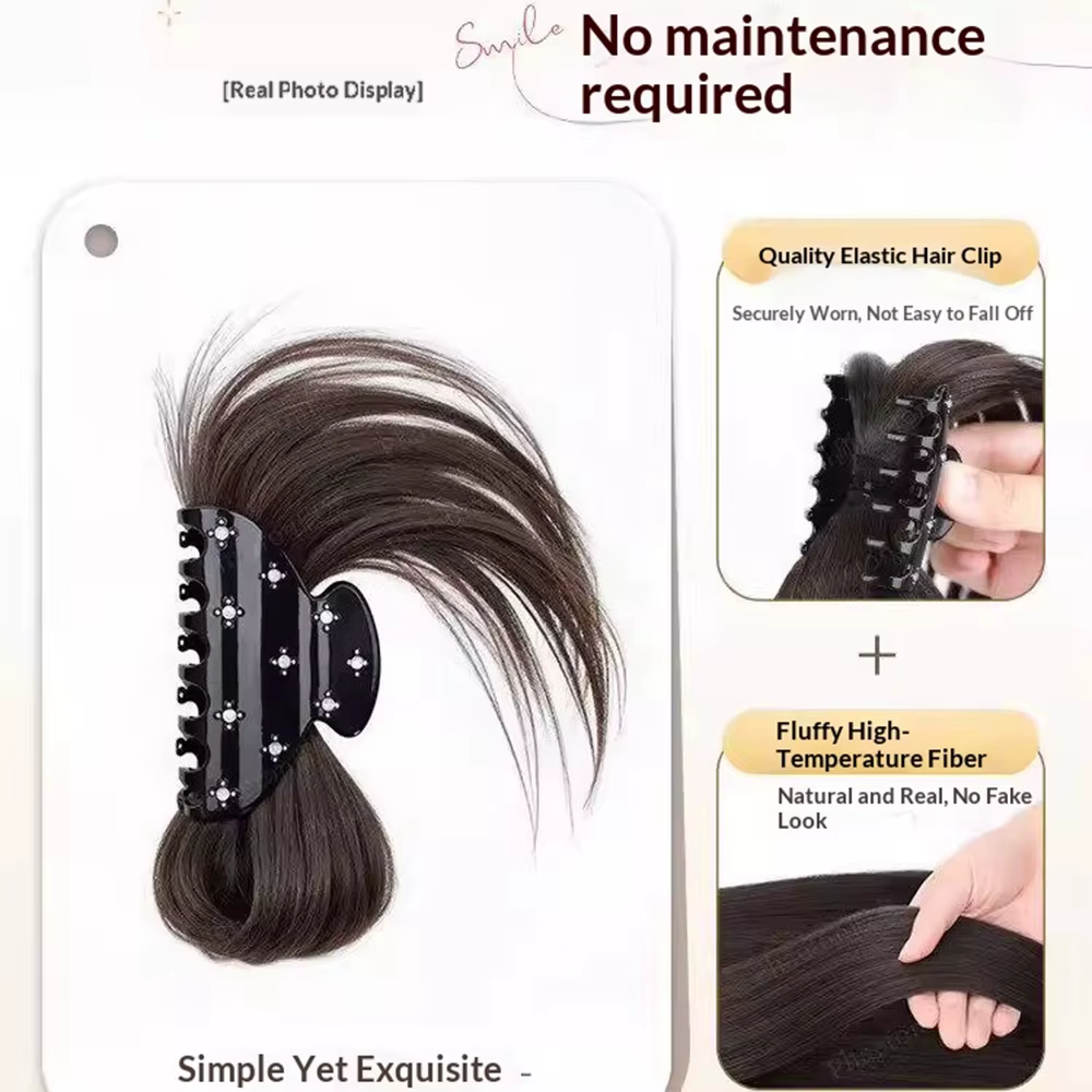 Chignon désordonné et volumineux à pince