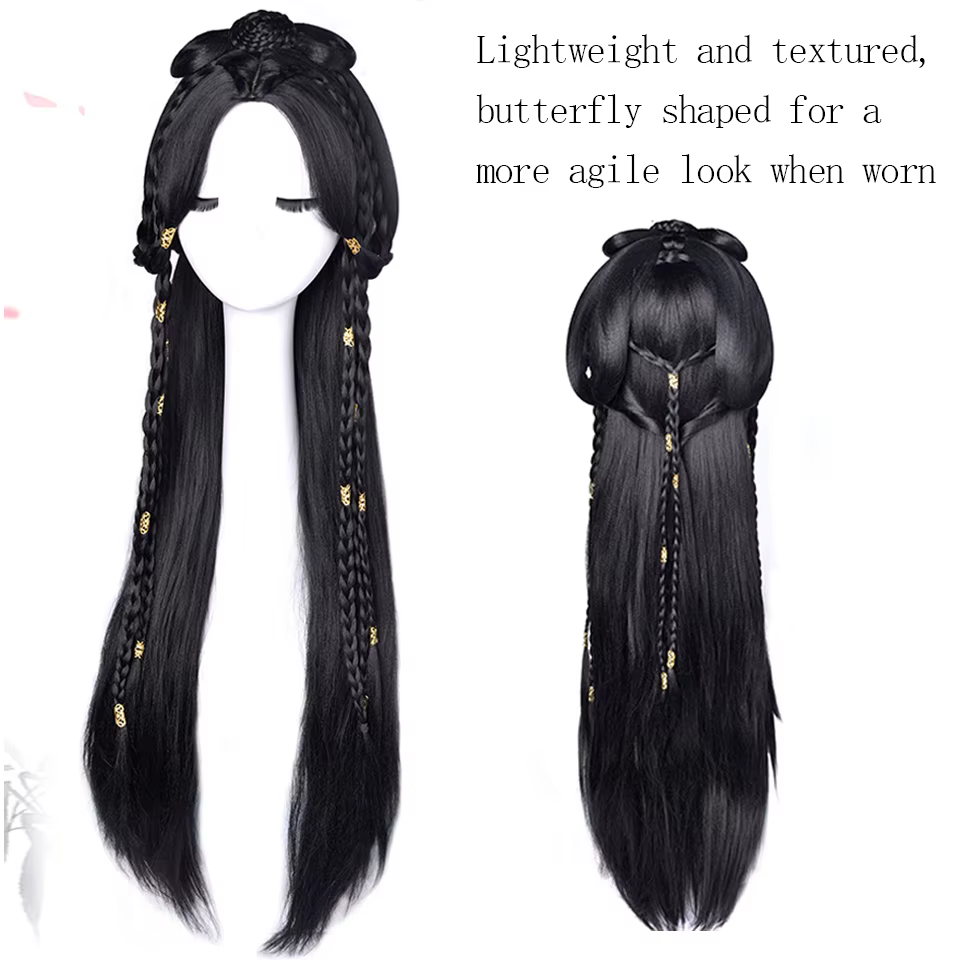 XIYUE – perruque synthétique longue et lisse pour constum chinois