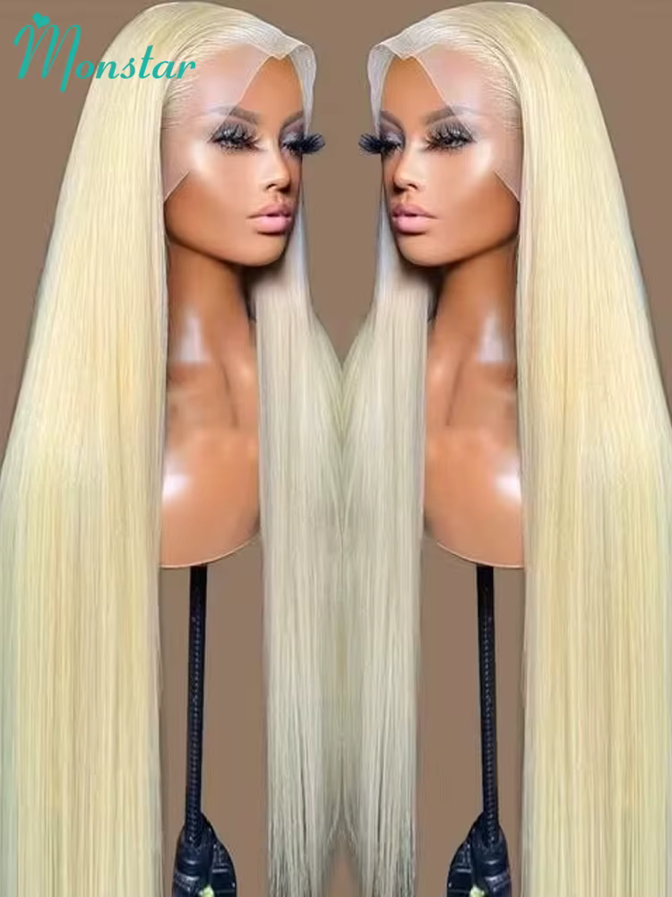 13x4 13x6 360 HD Transparent 613 couleur blond miel avant de lacet perruques de cheveux humains pour les femmes brut brésilien droite dentelle frontale perruque