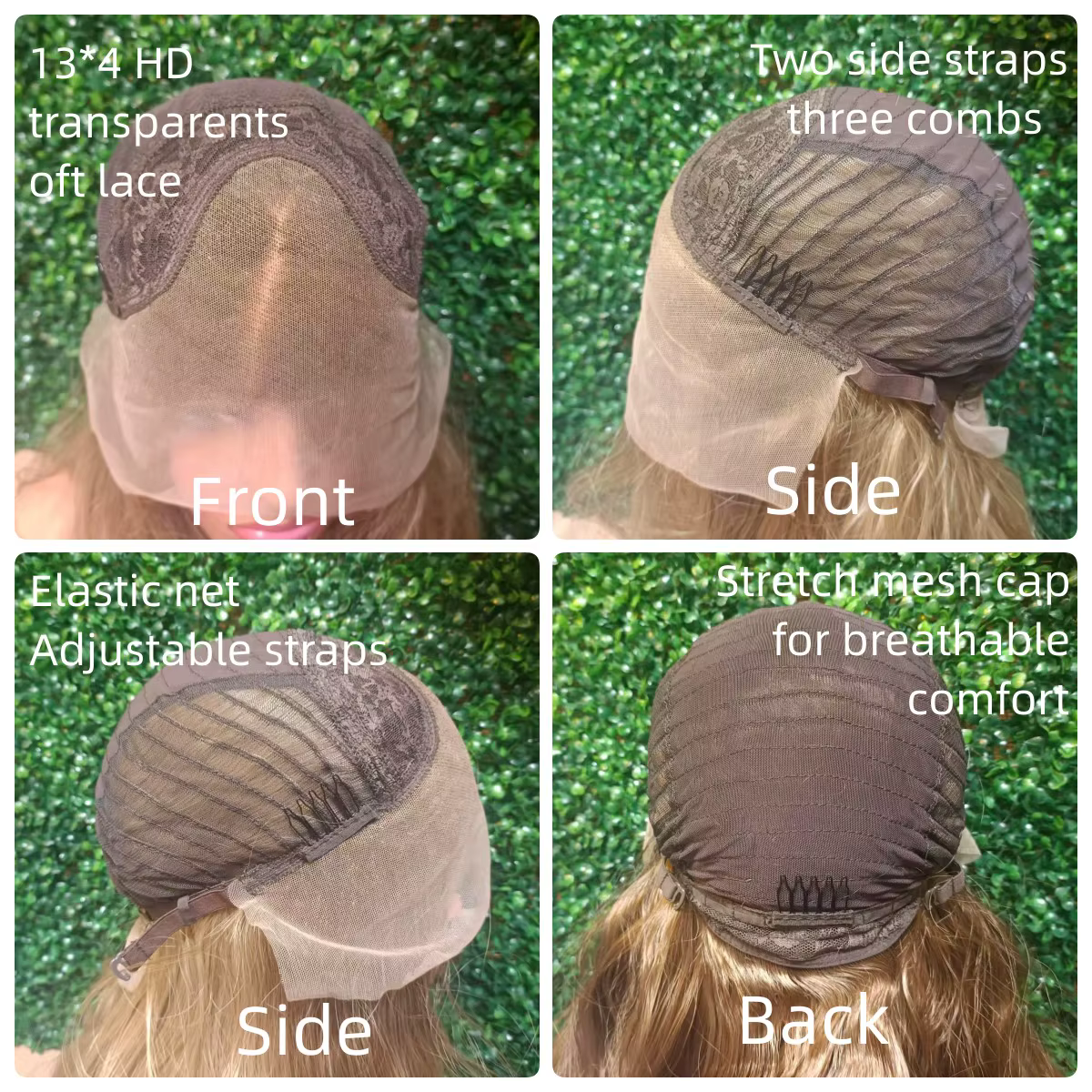 Perruque Lace Front Wig synthétique lisse et naturelle