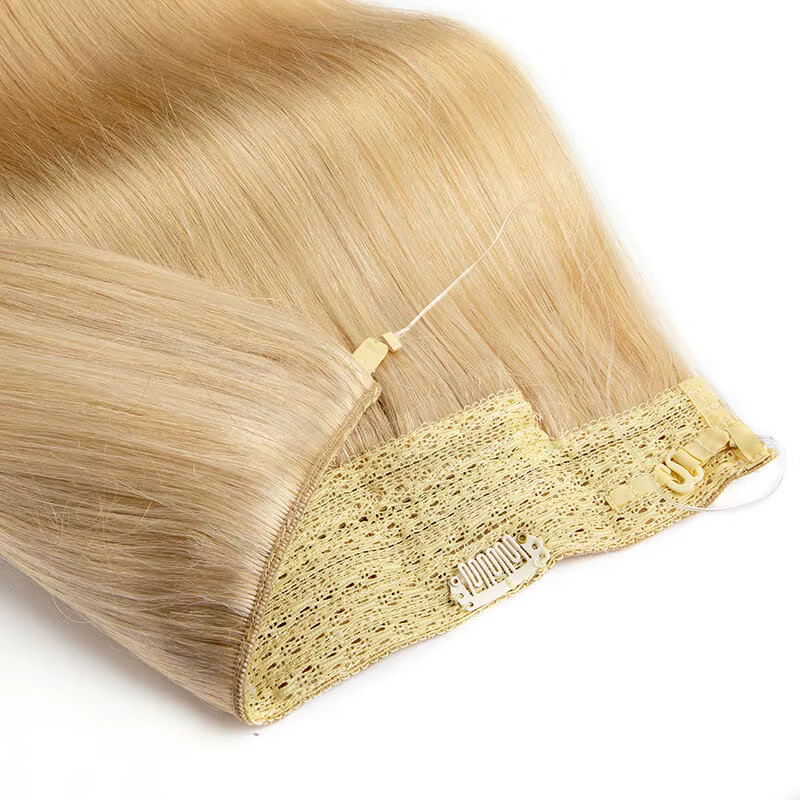 Extensions de cheveux humains à clipser