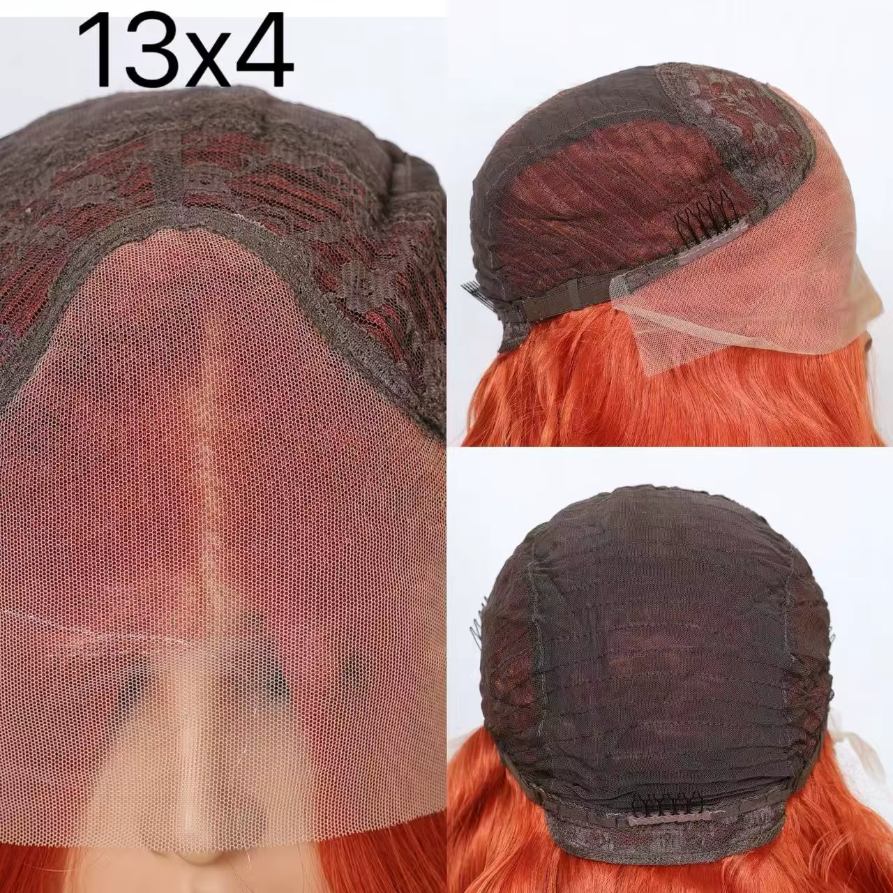 Perruque Lace Front Wig synthétique bouclée et longue