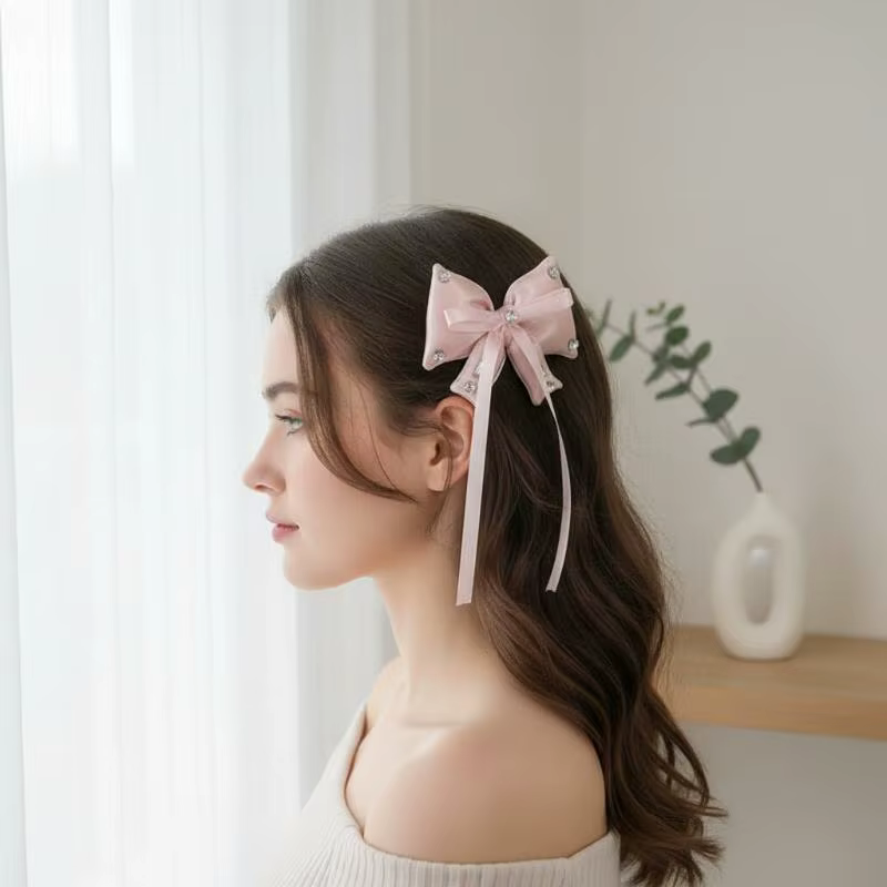 Pince à cheveux élégante pour franges