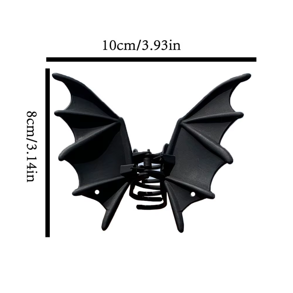 Pince à cheveux chauve-souris requin mat