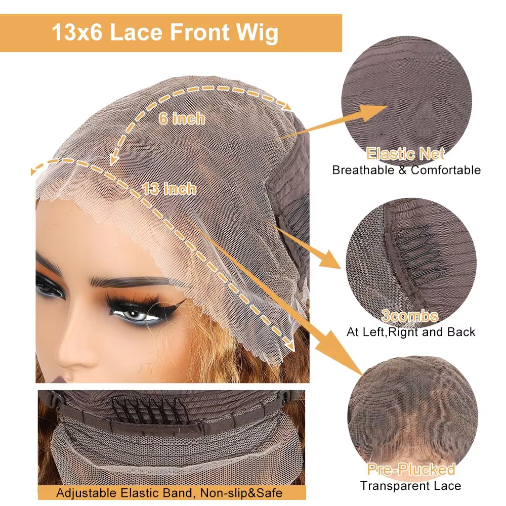 Perruque 427 Highlight en Cheveux Humains