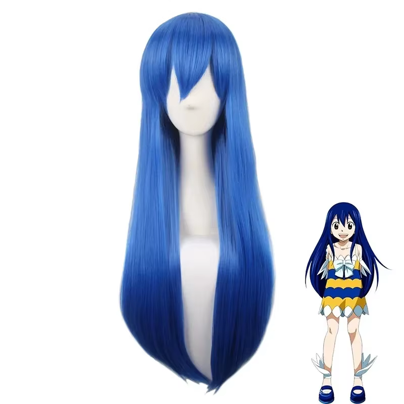 Anime Fairy Tail femmes Wendy Marvell Cosplay perruque