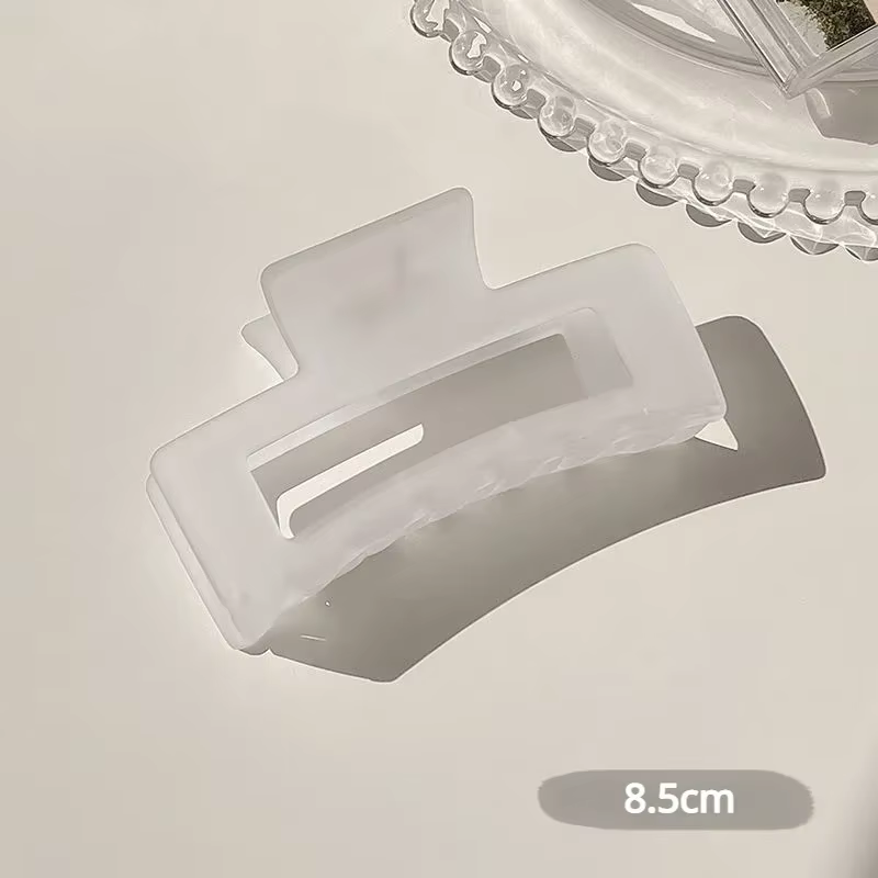 Pince à cheveux en plastique Transparent pour femmes et filles