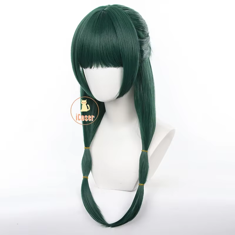 Maomao Cosplay perruque Anime l'apothicaire journaux vert foncé cheveux longs bleu arc chapeaux Kusuriya pas de Hitorigoto Halloween femmes