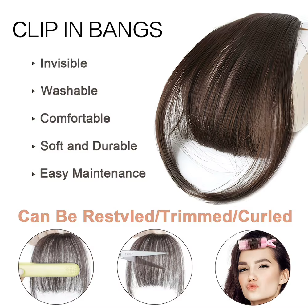 Extensions de cheveux synthétiques à clipser
