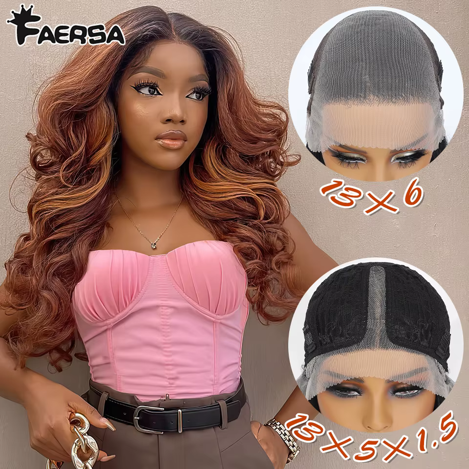 Latisha-Perruque Lace Front Synthétique Bouclée avec Frange pour Femme