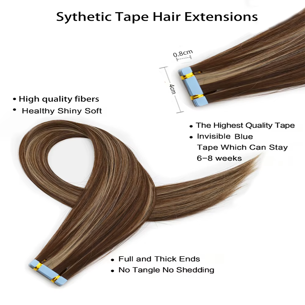 Bande dans les Extensions de cheveux adhésif Invisible 24 pouces