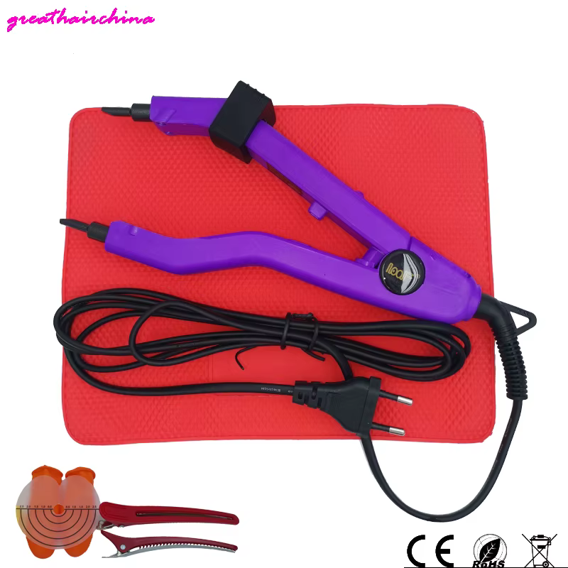 Salon de JR-609 professionnel Mini fer créer des extensions KerBrian impeccables à la maison avec des pointes métropolitaines de précision (tension mondiale)
