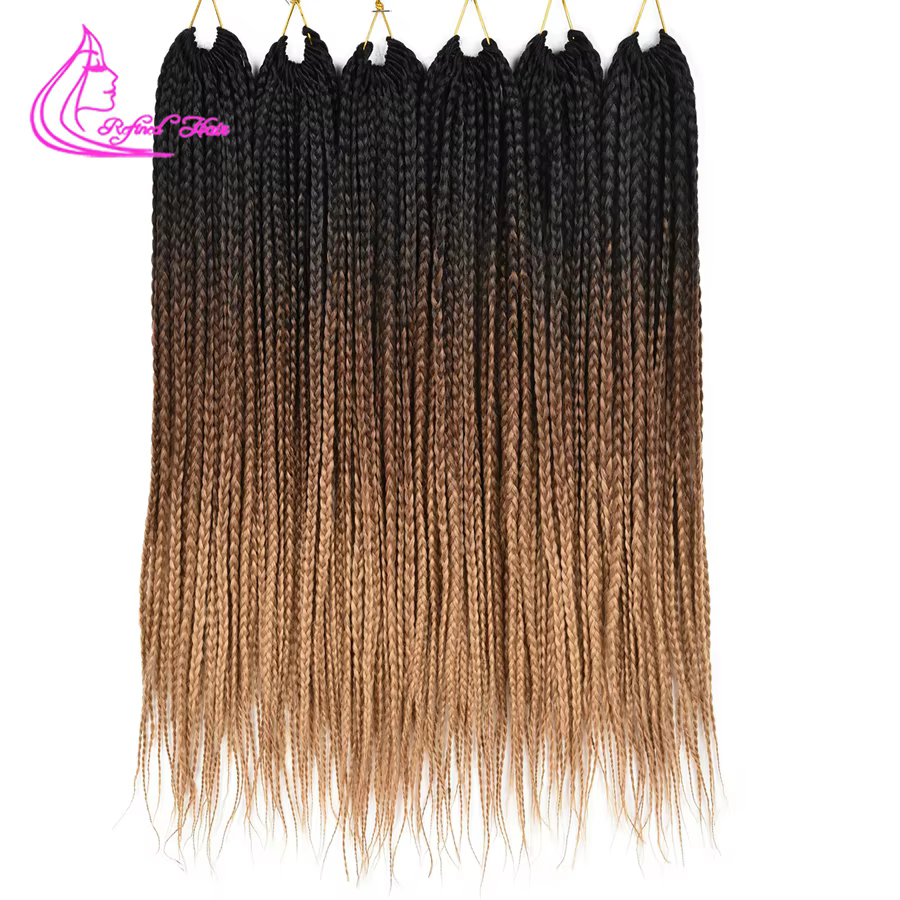 Tresses synthétiques longues 18 24 pouces