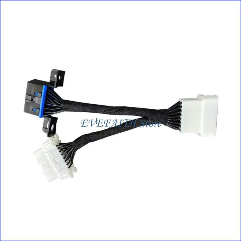 Double connecteur d'extension 124B OBDII, séparateur en Y, câble mâle à femelle 16 broches, OBD OBD2