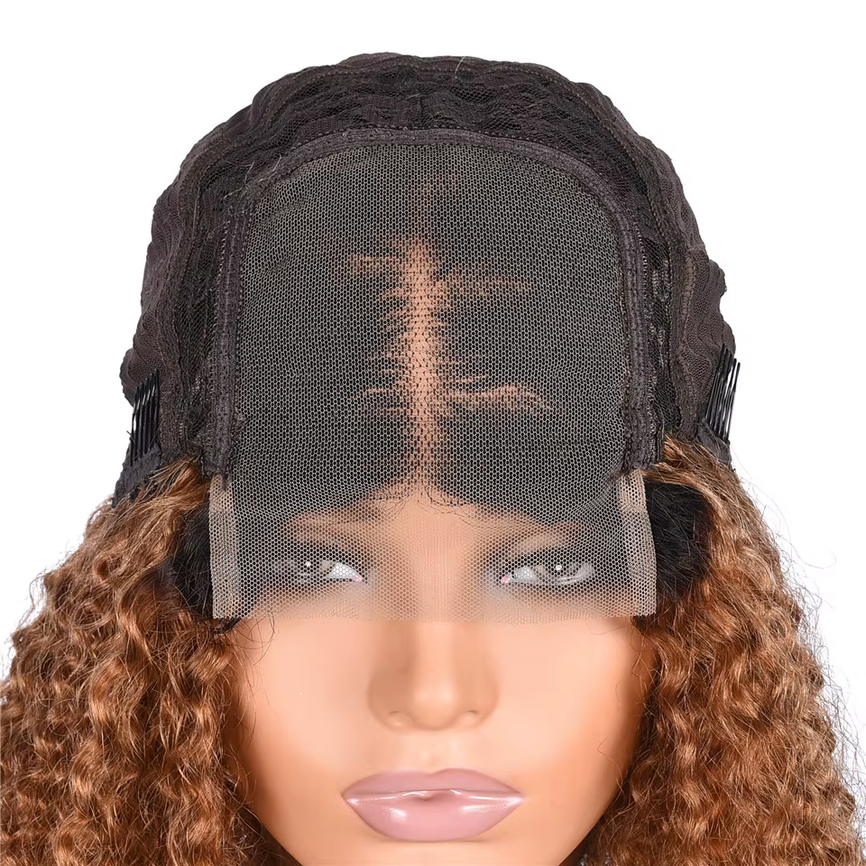 HairUGo-Perruque BOB à fermeture en dentelle pour femme