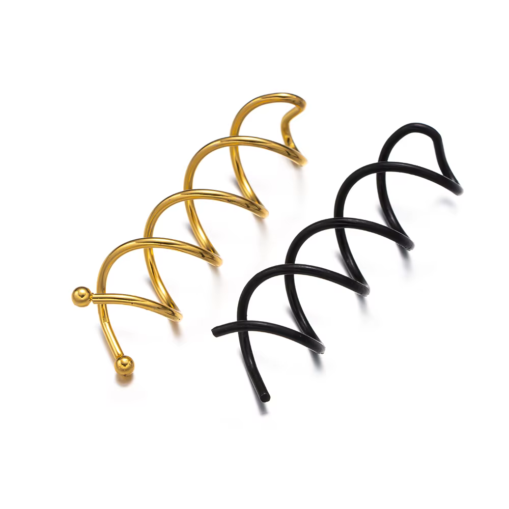Épingle à cheveux en spirale en métal