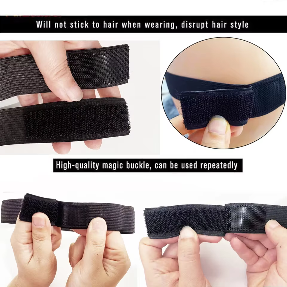 Lot de 3/5/10 élastiques à cheveux tendance pour perruques