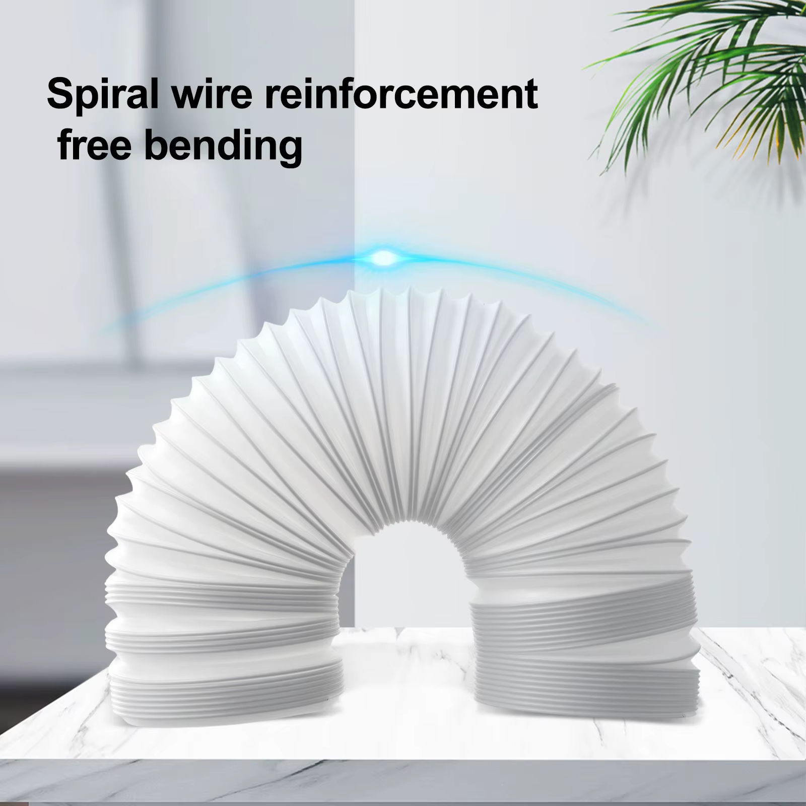 Extension de conduit de climatiseur flexible pour remplacement de tuyau d'évacuation, adaptée aux unités de climatisation portables et à la ventilation industrielle