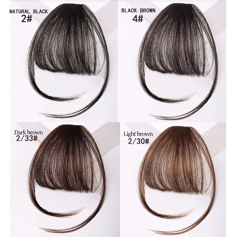 H & STAR synthétique 3D court Air cheveux frange avec pince dans les Extensions