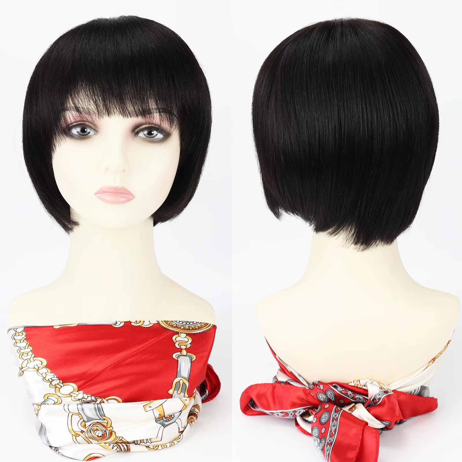 Perruque Pixie en Cheveux Humains Vierges