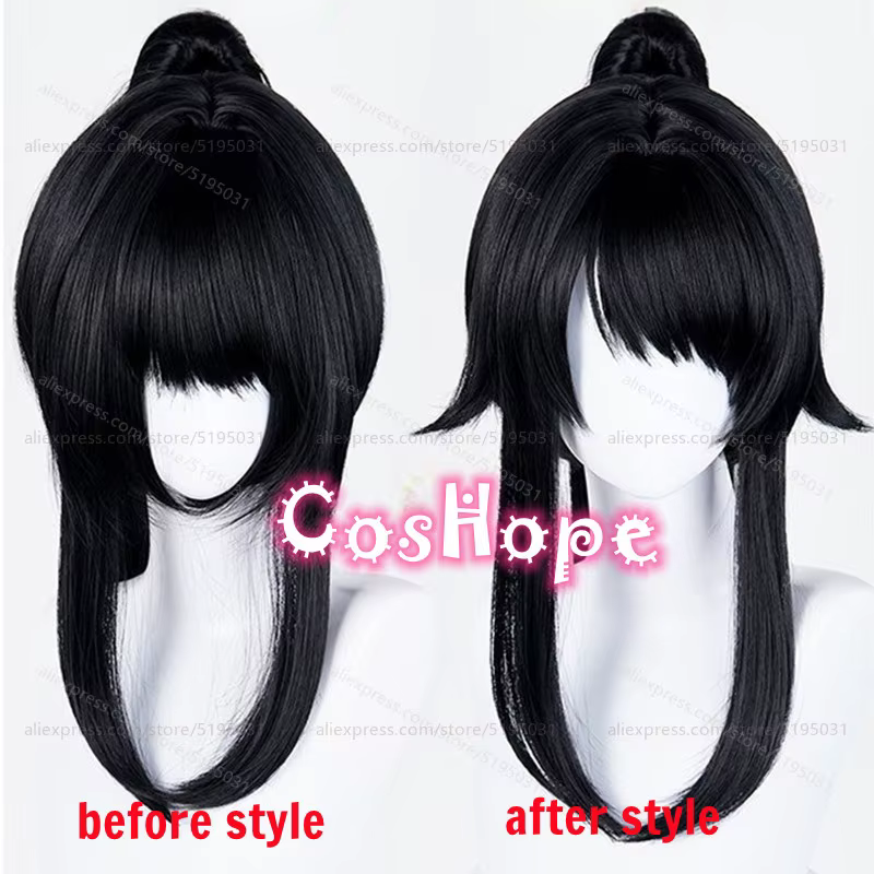Perruque de Cosplay Ayano Aishi avec queue de cheval