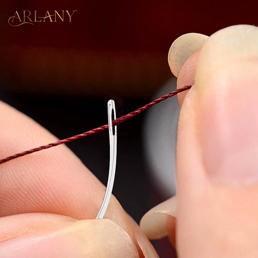 Fil de Tissage en Nylon Collé pour Extensions de Cheveux