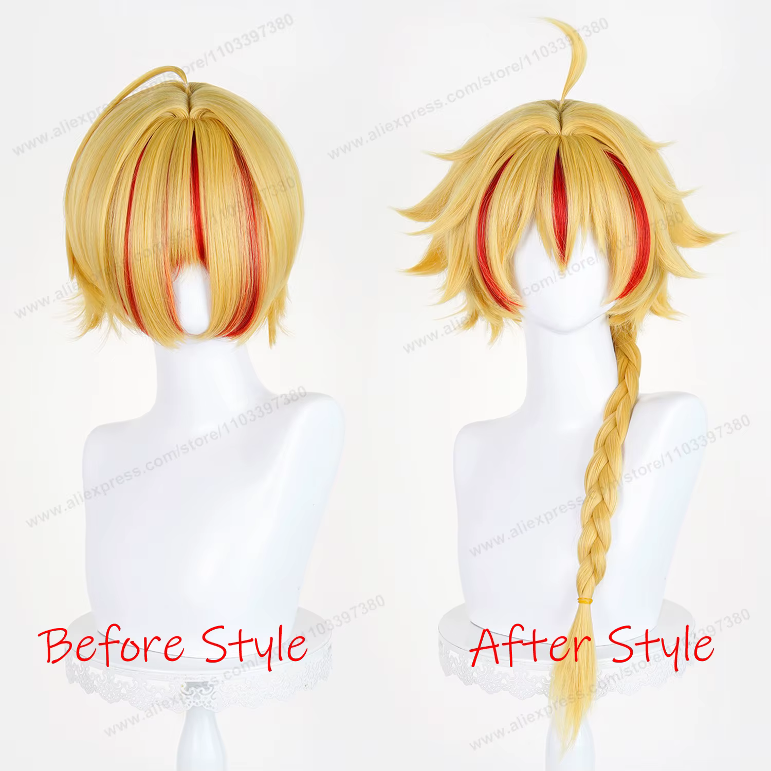 Perruque de Cosplay Lion Heart Richard