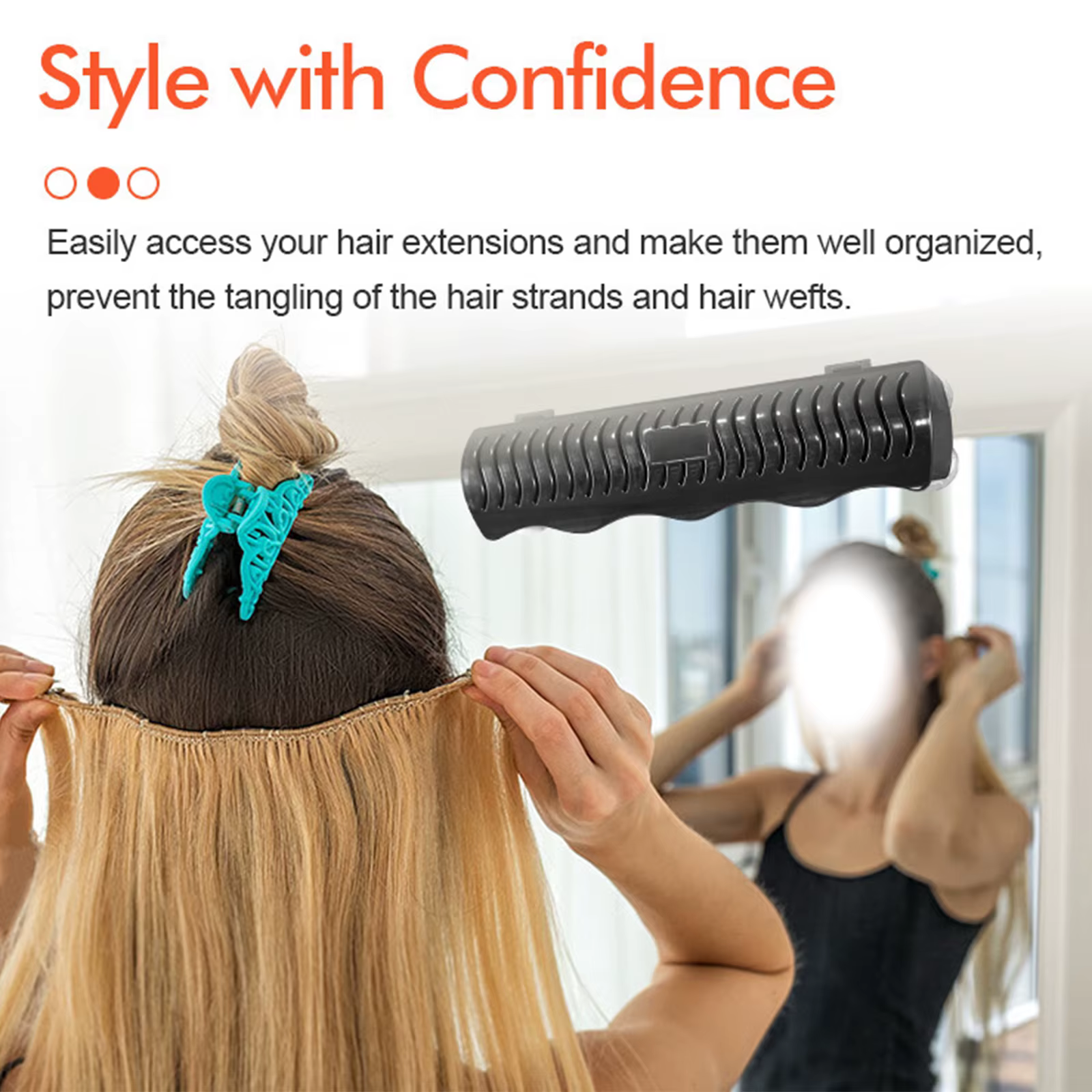 Support d'extension de cheveux Portable