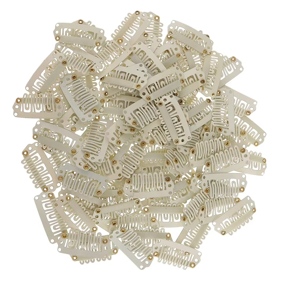 50pc 2.3cm pince d'extension de cheveux U perruque Clips pour Extensions