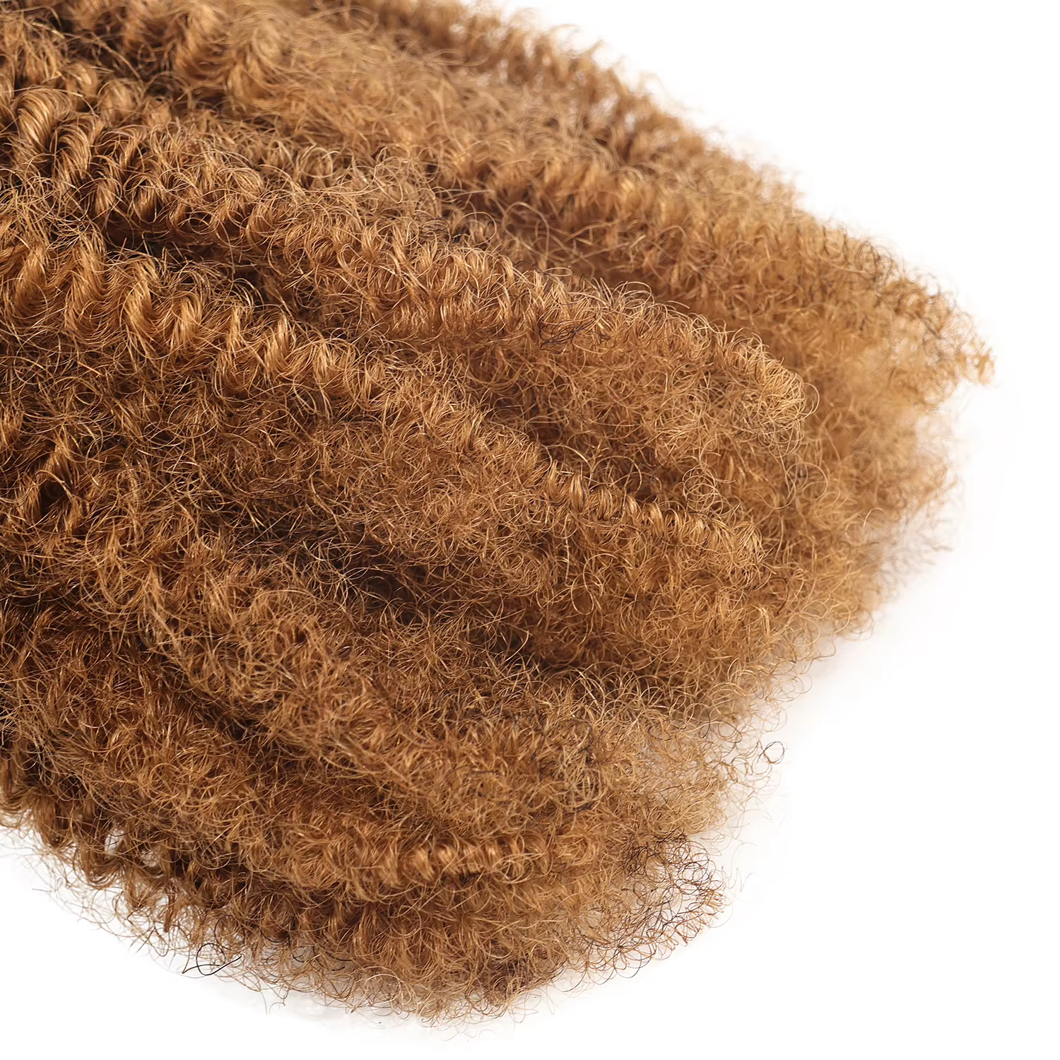 Extensions de cheveux humains Afro Kinky Feather au crochet
