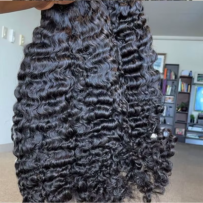 12A Cheveux Humains Bouclés Birmans Non Traités