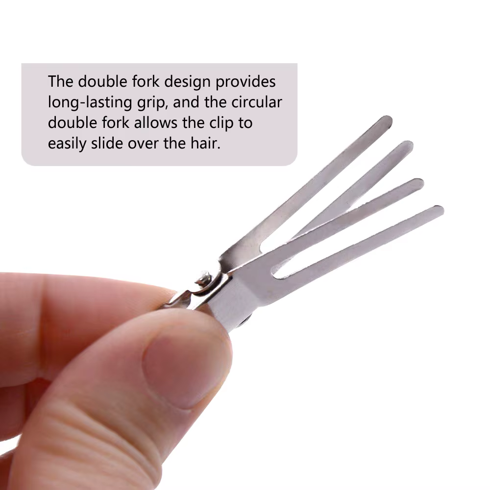 Pinces à cheveux bouclées à double broche