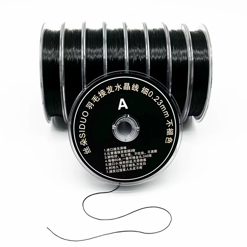 1 Rouleau de 60M de Fil Élastique Transparent pour Salon